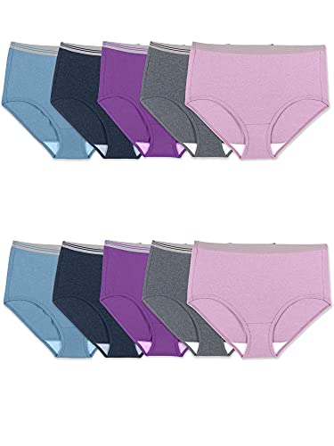 Plus Size Brief - 10 Pack - Assorted Heathers Plus Size Brief - 10 Pack - Assorted Heathers